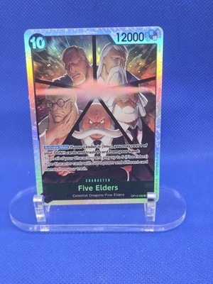 One Piece Carrying On His Will Five Elders OP13-082 Super Rare SR NM