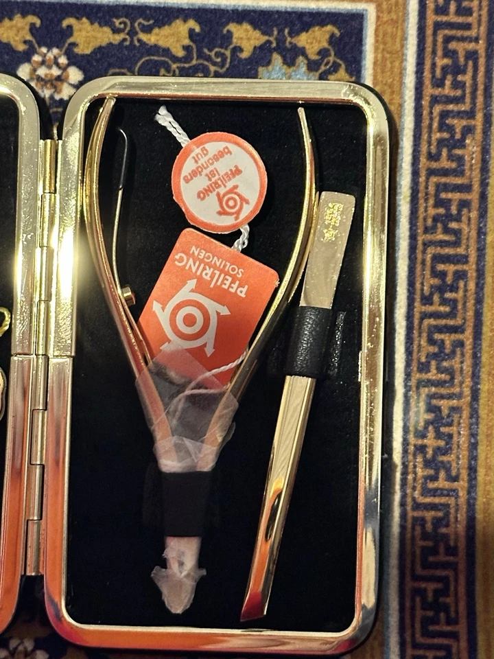 Anillo de flecha - Estuche de manicura - Oro vintage de 24 quilates - Con Alemania - TOTALMENTE NUEVO Foto 3 de 4