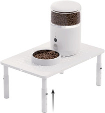   Adjustable Automatic Cat Feeder Stand - Non-Slip Elevated Holder for Cats/Puppi