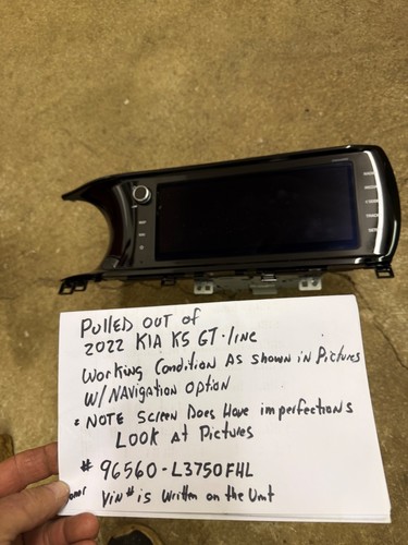 2021-2022 KIA K5 GT  OEM Navigation 10.25" Media Display Screen  96560-L3750FH