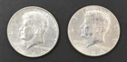 Lot of 2 Kennedy 1964 90% Half Dollars /  Circulated Lot 2521A2