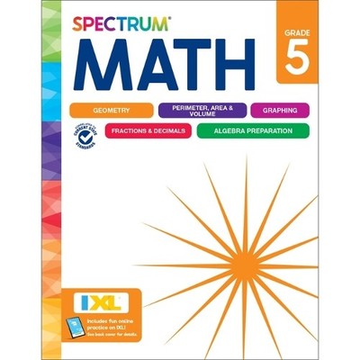 Spectrum Carson Dellosa Education Spectrum Math Workbook, Grade 5 (Taschenbuch)