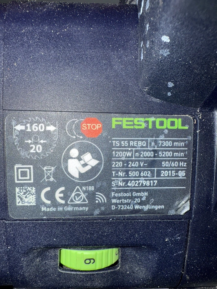 Festool TS 55 REBQ 240v Plunge Circular Saw TS55 REBQ   - Image 4 of 4