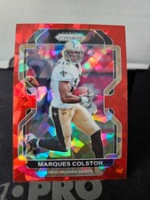 2021 Panini Prizm #310 Marques Colston Red Ice New Orleans Saints