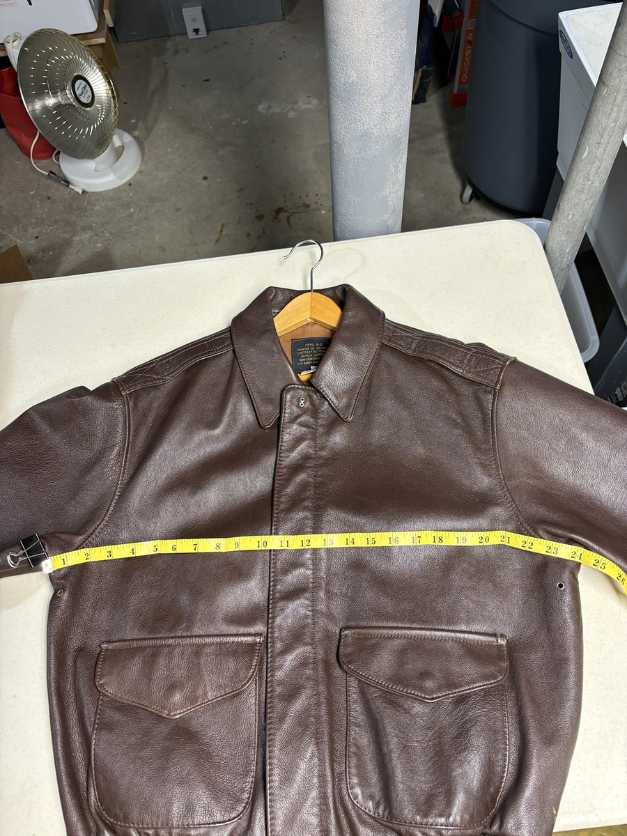USAF A2 Issue Goat Skin Leather Flight Jacket by AVIREX