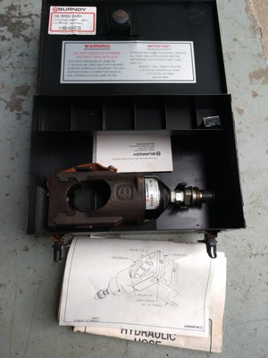 Burndy Y39BH Hypress 12 Ton Remote Compression Hydraulic Crimping Tool & Case