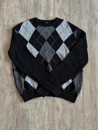 Brandy Melville John Galt One Size Black Gray Comfy Oversized Elizabeth Sweater