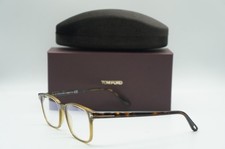 NEW TOM FORD TF 5831-B 096 SHINY DARK GREEN AUTHENTIC EYEGLASSES FRAMES 53-18