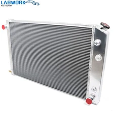 For Chevy C10 C20 C30 K10 K20 1981-86 75 5.7/7.4L V8 4 Row Aluminum Radiator