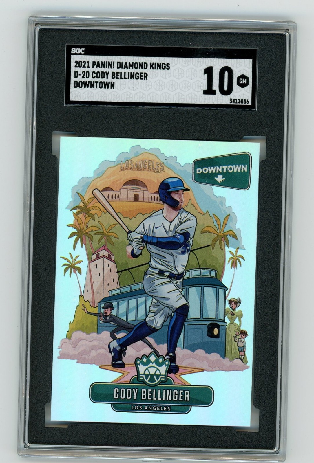 2021 Diamond Kings Cody Bellinger Downtown Gem Mint SGC 10 Dodgers