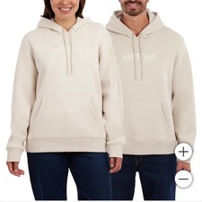 COSTCO WHOLESALE Unisex Logo Hoodie Men women boys girls Cream Color Size L/XL