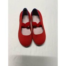 Rothy's Red Knit Mary Jane Slip-On Shoes for Kids