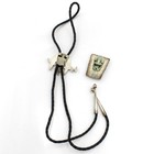 Southwest Sterling Turquoise Coral MOP Onyx Men Bolo Tie Slide Lot of 4 #S5387-4 — photo 3