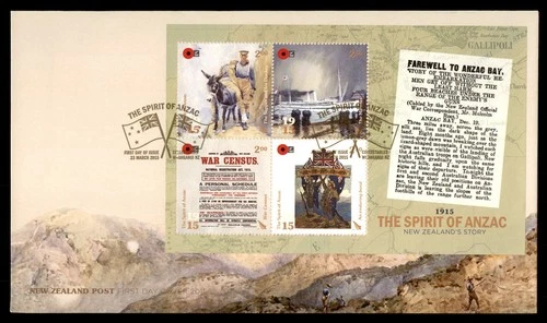 Mayfairstamps New Zealand FDC 2015 the spirit of ANZAC First Day Cover aax_29217