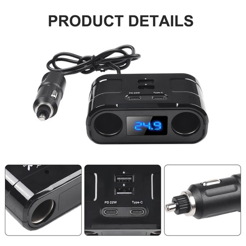 Intelligent 60W PD Quick Charge Car Charger Adapter for Various Devices - Zdjęcie 10 z 24