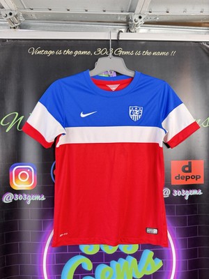 KIDS YOUTH Authentic Nike USMNT BOMB POP 2014 Soccer Jersey Kit