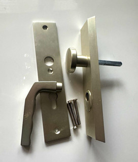 Erich Dieckmann GmbH Türklinke Langschildgarnitur L ZA silber matt 22 cm
