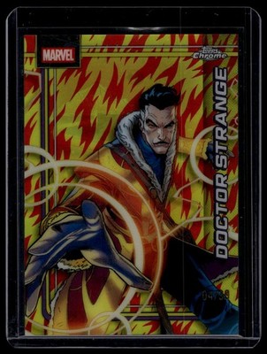 2026 Topps Chrome Marvel Comics #111 Doctor Strange Human Torch Refractor