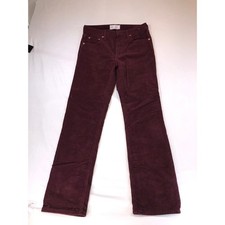 Gap 90s Straight High Rise Corduroy Pants Burgundy Maroon 29 8R