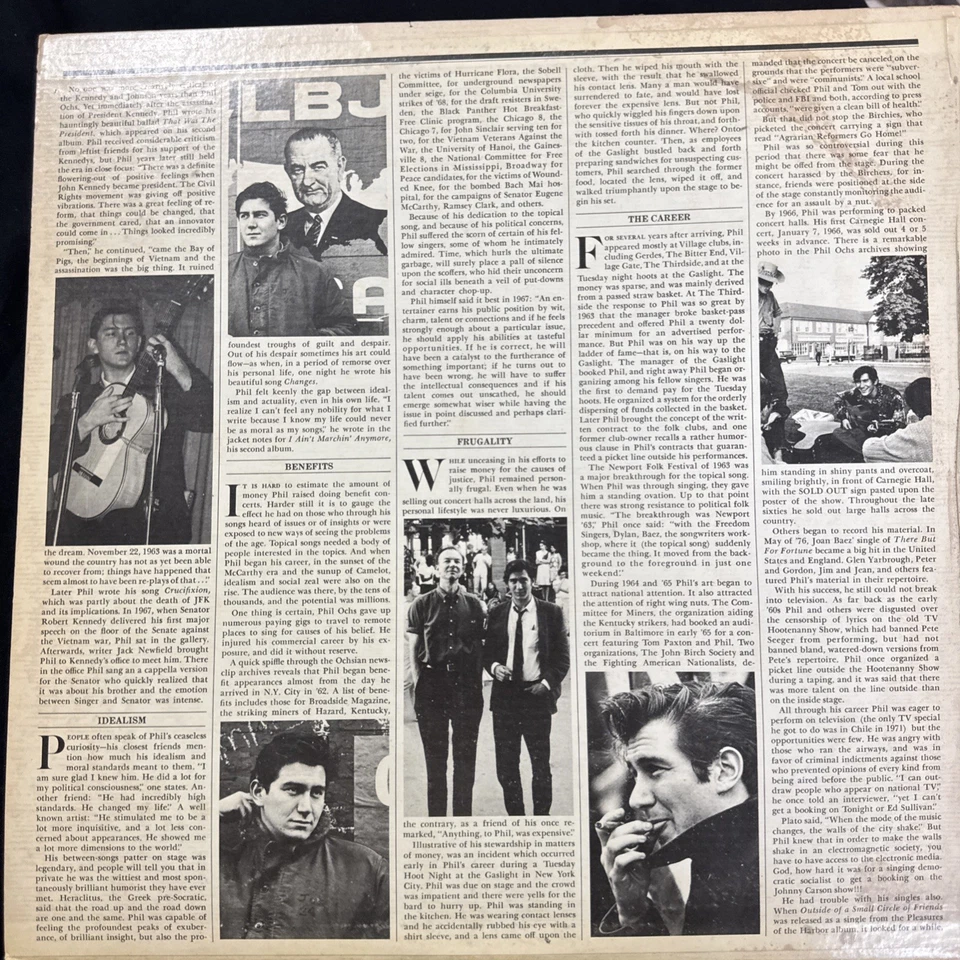 Phil Ochs-Chords Of Fame 2xVinyl LP A&M Folk Singer-Songwriter early compilation - Image 3 of 4