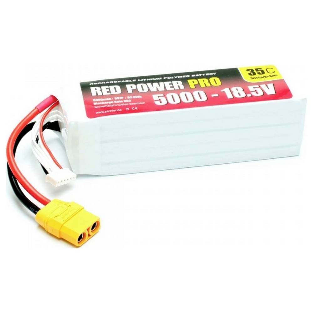 Pack de batterie LiPo Red Power 18.5V 35C avec coque Softcase legere et durable
