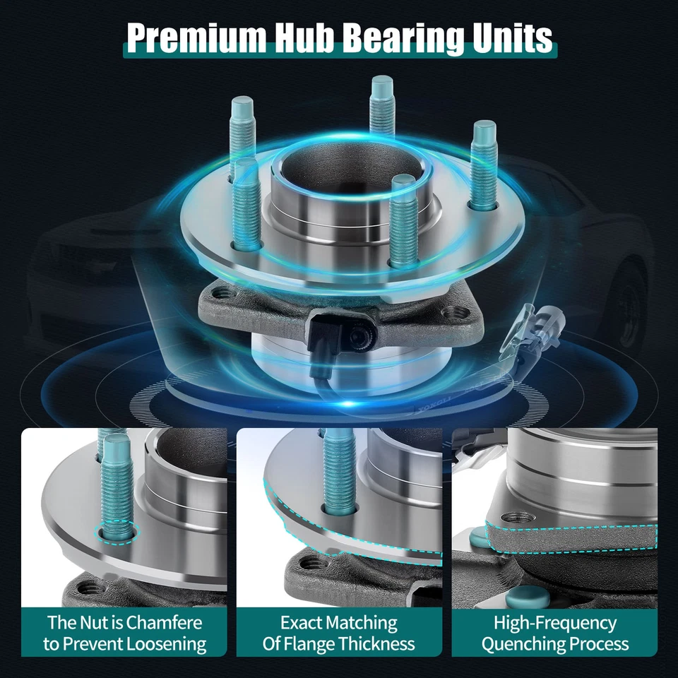 (2) Ступица колеса и передний подшипник для Saturn Vue 2002-2007 Chevrolet Equinox 05-06 - Изображение 4 из 4