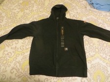Ariat Rebar Black Front Zip Hoodie, men's size M