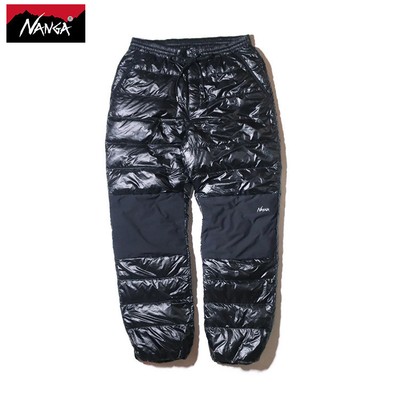 Nanga Mountain Lodge Down Pants Black XL Lightweight Insulated 