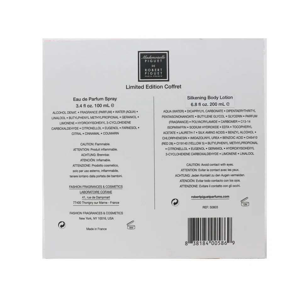 Juego de regalo Robert Piguet Mademoiselle 2 piezas para mujer 100 ml EDP + 250 ml gel de baño Foto 2 de 2
