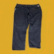Raider Jeans Black Denim Straight Leg Size 38 Zipper