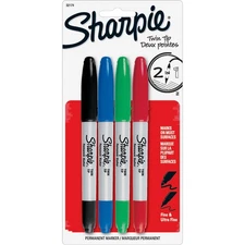 Sharpie Twin Tip Permanent Marker Fine/Ultra Fine Point 4/ST Asst. 32174PP