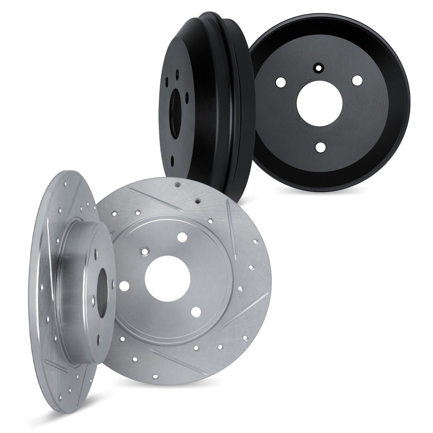 Dynamic Friction 7004-63124 Disc Brake Rotor Set For 05-15 Smart Fortwo