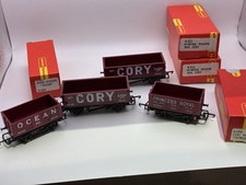 Hornby 4 Freight Wagons R090 Princess Royal 2 X R022 Cory Mineral R009 Ocean