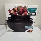Vintage Pyrex Classic Black Nesting Mixing Bowls Set of 3