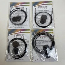 Lot of 4 Knitter's Pride Cords, Large Sizes:  32", 40", 47", 60"