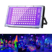 UV Black Work Light UV 96/144 LEDs Stage Blacklight Party DJ Club Floodlight US