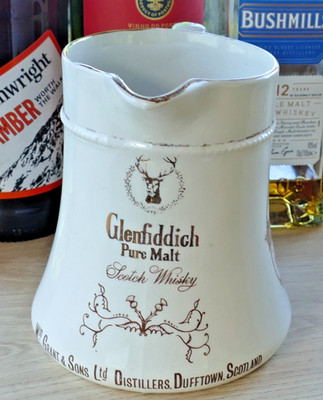 Vintage Keramik Glenfiddich Bar Wasserkrug - guter Zustand, keine Chips oder Risse