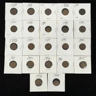 (LOT OF 22) 1880 - 1909 1c Indian Head Penny Fine & Better Cent Copper US Coins