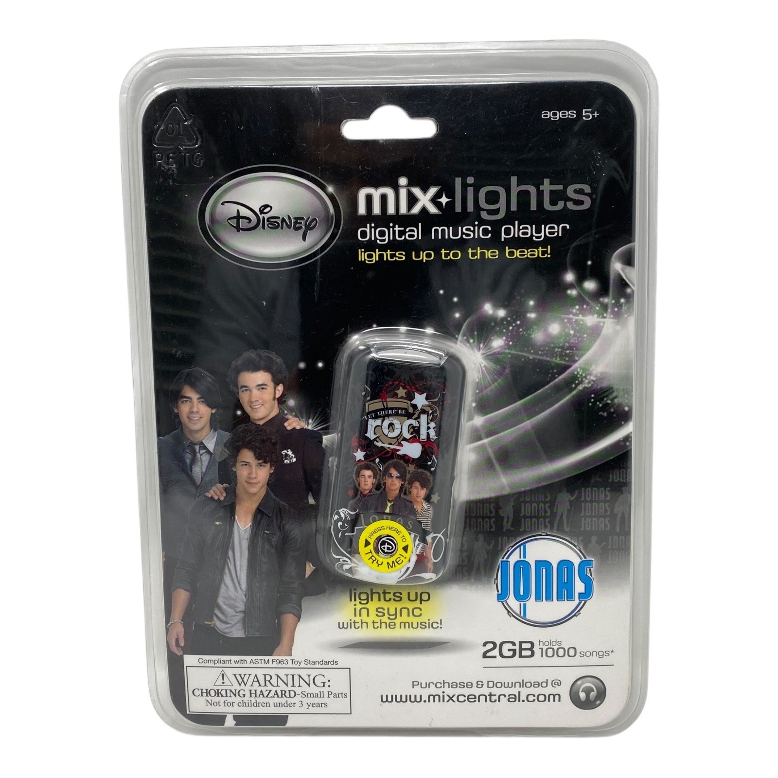 Disney Jonas Brothers Mix Lights Digital Music Player MP3 Player 2GB SEALED