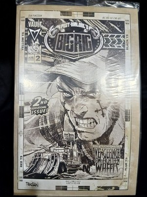 2025 Vault Comics Post Malone's Big Rig No 2 Cover S Panosian Fine Line Cover