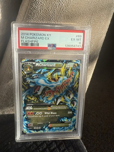 2014 POKEMON XY FLASHFIRE #69 M CHARIZARD EX PSA 6