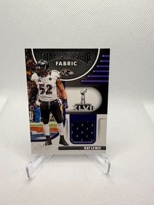 2022 Panini Absolute - Championship Fabric Ray Lewis #CF-9 (MEM)