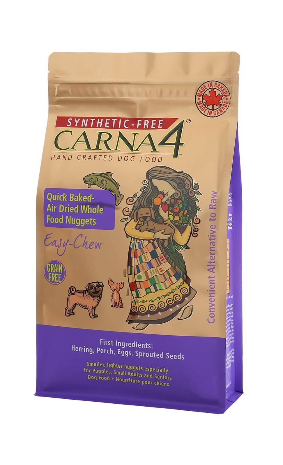 CARNA4 All Life Stages Easy Chew Fish Formula Dry Dog Food (