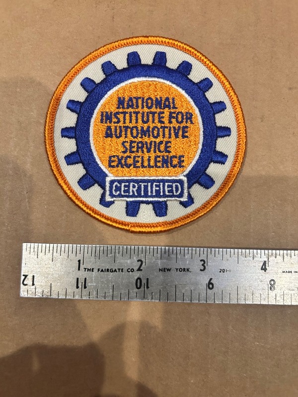 National Institute for Automotive Service Excellence Certified Patch