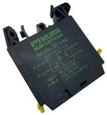 MURR ELEKTRONIK ART NO: 50 040 OPTO-COUPLER RELAY MODULE 50040 10...53VDC