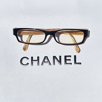 CHANEL Black & Gold Eyeglasses | eBay