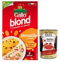 Gallo Riso Blond Versatile Italienischer Reis 1Kg+Polpa
