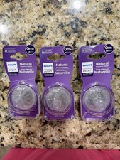 Philips Avent Natural Response Baby Bottle Nipples Flow 2, 6 Qty, 0M New Pack