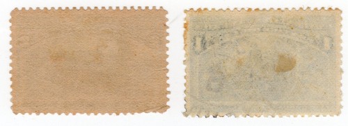 Scott #230-231 Columbus Landing Single Stamps - used - Picture 2 of 2