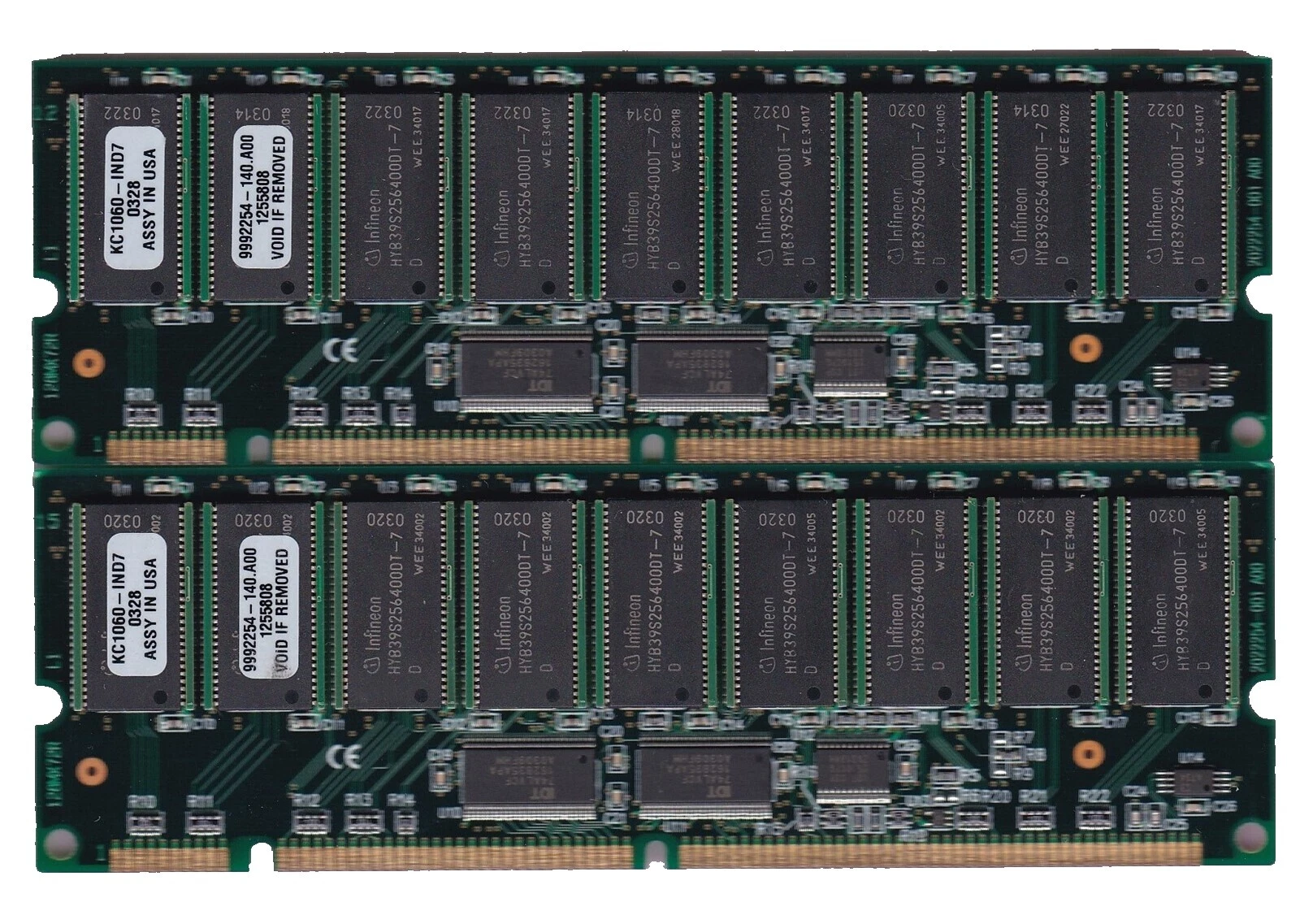 Kingston SDR SDRAM 1 GB de capacidad por módulo de memoria (RAM)